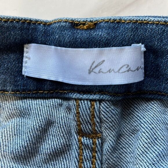 KanCan | Sophia High Rise Ankle Skinny Raw Hem Stretch Denim Jeans 0 / 23 - Picture 11 of 12